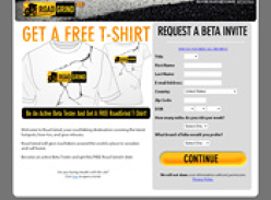 Become a Road Grind Beta Tester & get a Free T-Shirt