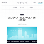 5 Free Uber rides up to $50 each 