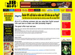 JB Hi-Fi - PayPal Cash Back Promotion