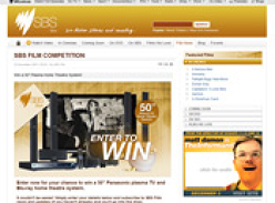 SBS Film Competition - Win a 50' Plasma Home Theatre System