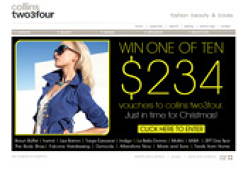 Win 1 of 10 $234 Vouchers at Collins two3four