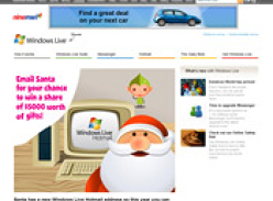 Email Santa for Your Chance to Win at Windows Live Hotmail