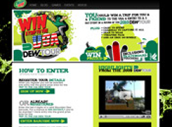 Enter to Win a Trip to the USA from Mountain Dew