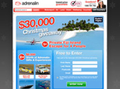 Adrenalin Competition - $30,000 Christmas Giveaway