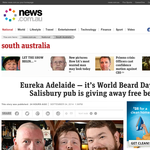 Eureka Adelaide - it's World Beard Day and Salisbury pub is giving away free beer