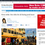 Ferry strike: free rides for all during peak hours