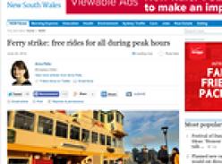 Ferry strike: free rides for all during peak hours