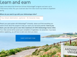 Free 1,000 AAdvantage Miles 