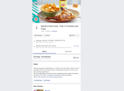 Free 1/4 Chicken and Chips