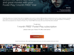  FREE* 1 Month Foxtel Play subscription