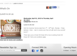 Free $10 Food Gift Card