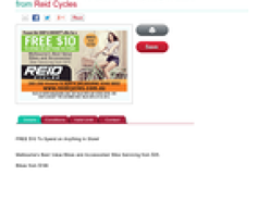 Free $10 Voucher To Spend On Anything In Store! from Reid Cycles