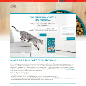 Free 150g Bag of Purina One Salmon & Tuna Cat Food