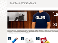 Free 6 months LastPass Premium for University Students