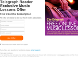 Free 6 Months Subscription to Music Lessons