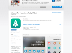 Free AirLaunch Pro - Launcher on Today Widget