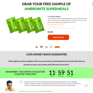 Free Ambronite Supermeals ? 4 Sachets