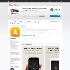 Free Anchor Pointer: GPS Compass & Traveler's Navigator 