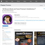 Free App: 100 Binaural Beats and Tones! Premium*| AmbiScience