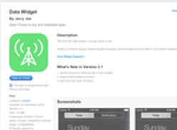 Free App: Data Widget [iOS]