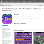 Free App: Run 10K PRO! Training plan, GPS & Running Tips by Red Rock Apps [iOS]