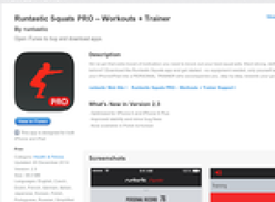 Free App: Runtastic Squats PRO ? Workouts + Trainer