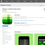 Free App: Shades: A Simple Puzzle Game [iOS]