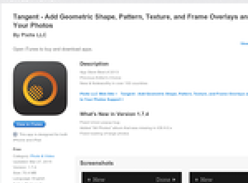 Free App: Tangent - Add Geometric Shape, Pattern, Texture, and Frame Overlays and Effects to Your Photos [iOS]