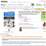 Free Attacking Procrastination - How To Stop Procrastinating, Be Discipline And Get Stuff Done! (Procrastination self-help) [Kindle Edition]