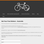 Free Bicycle Safety Stickers
