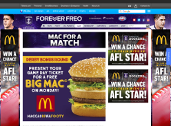 Free Big Mac for West Coast Eagles or Fremantle Dockers Members