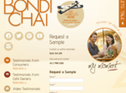 Free Bondi Chai Latte Samples