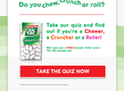 Free Bumper Sticker and a Tic Tac Sample