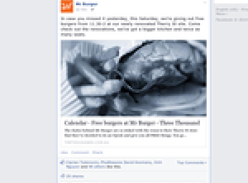 Free Burgers at Mr Burger!