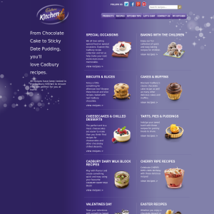 Free Cadbury Recipes