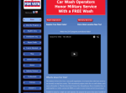Free Car Wash for Veterans & Service Personnel