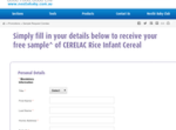 Free Cerelac Rice Infant Cereal Sample