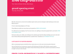 Free Chip Burrito @ Salsas 7th July 