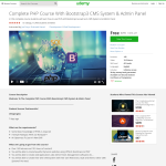 Free Course: Complete PHP Course With Bootstrap3 CMS System & Admin Panel