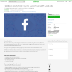 Free Course: Facebook Marketing: How To Build A List With Lead Ads