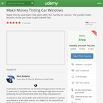 Free Course: Make Money Tinting Car Windows