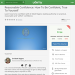 Free Course: Reasonable Confidence: How To Be Confident, True To Yourself
