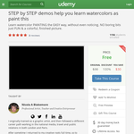 Free Course: STEP by STEP demos help you learn watercolors as paint this