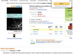 Free Democratizing Innovation [Kindle Edition]