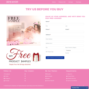 Free Dewamor Pink Floral