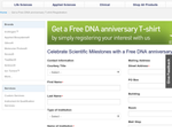 Free DNA anniversary T-shirt