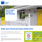 Free do not knock stickers