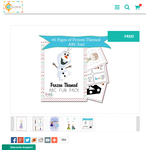 Free Download: Frozen-Themed ABC + MATH