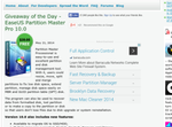 Free EaseUS Partition Master Pro 10.0