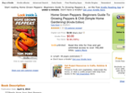 Free eBook:Home Grown Peppers: Beginners Guide To Growing Peppers & Chili (Simple Home Gardening) [Kindle Edition]